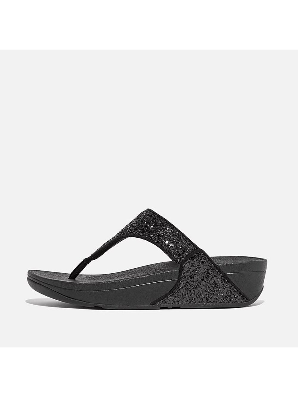 NIB FITFLOP LULU CRINKLED SHIMMER GLITTER TOE POST SANDALS - 10 PLANTAR FASCIITI